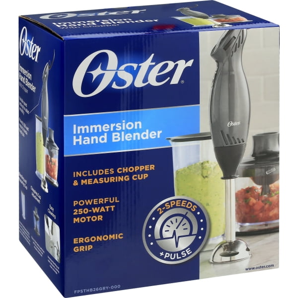Oster 2Speed Immersion Hand Blender with Food Chopper Attachment