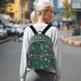 thumbnail image 7 of FORMRS Mini Backpack Purse for Women Quilted Travel Daypack Casual Shoulder Bag, Green Christmas Forest, 7 of 7