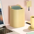 thumbnail image 3 of Generic Compact Pink Swing-Lid Desktop Trash Bin for Home, Office, and Bedroom - Creative Mini Waste Basket with 2L Capacity and Independent Inner Cylinder, 3 of 6