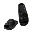 thumbnail image 4 of Ytobaz Slide Sandals for women Puffy Double Strap EVA Slides Open Toe Cushion Shower Shoes Indoor Outdoor Bathroom Poolside Home Travel Footwear, 4 of 5