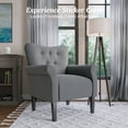 thumbnail image 3 of BELLEZE Accent Chair Armchair for Living Room - Allston (Gray), 3 of 7