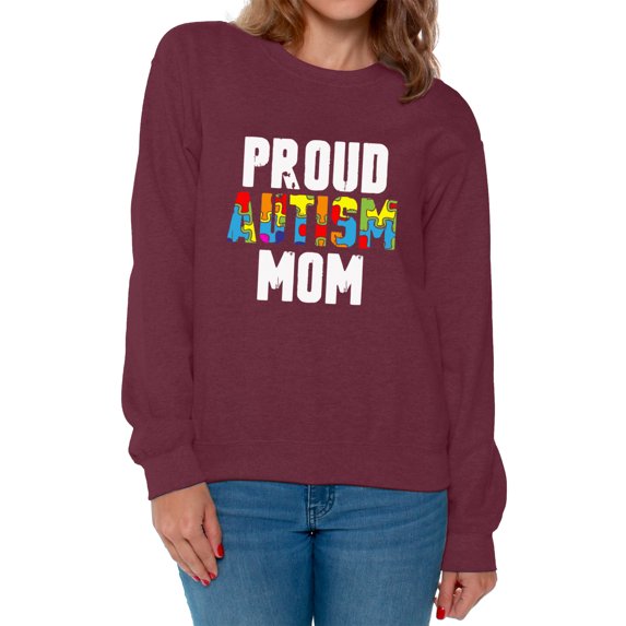 Awkward Styles Proud Autism Mom Sweatshirt Autism Awareness Sweater Autism Gifts Autism Mom Autistic Spectrum Awareness Sweatshirt Proud Mom Autistic Support Sweatshirt for Women