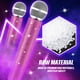 thumbnail image 2 of Soporte de micrófono Threan Fake Mic Bling con diamantes de imitación, 2 unidades, rosas, 2 of 6