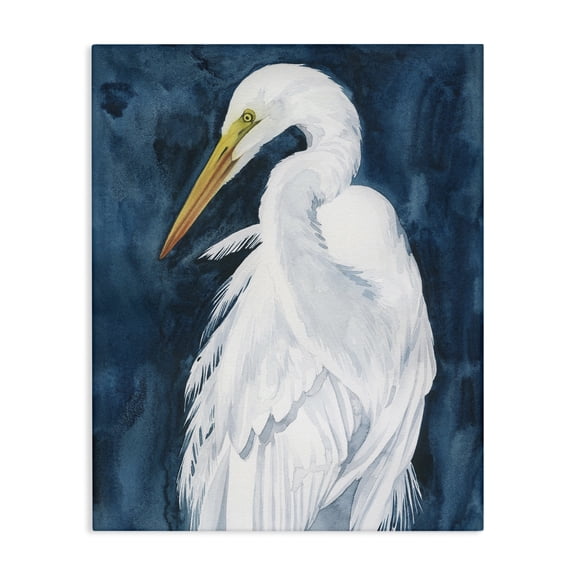 Stupell Industries Rustic Lodge Nautical Bird Portrait Canvas Art, 30 x 40, by Grace Popp