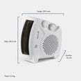 thumbnail image 4 of Calefactor Ventilador Calentador Eléctrico Voltio 1500W Portatil blanco, 4 of 8