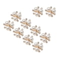 thumbnail image 4 of Abbracc 2x10 Pieces Pearl Button Rhinestone Flatback Rhinestone Beads Buttons for Home Jewelry Making , Aureate, 3 Pcs, 4 of 9
