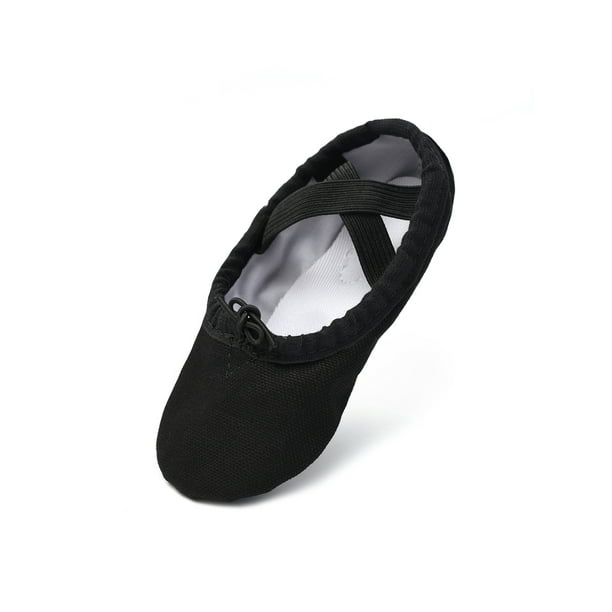 black canvas dance shoes