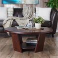 thumbnail image 2 of Bowery Hill Round Coffee Table in Vintage Walnut, 2 of 3
