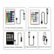 thumbnail image 5 of Juego de tiras de luces LED de 5V, 5050RGB, resistente al agua, colorida, USB, 24 teclas, música, Bluetooth, TV, luz de ambiente de fondo, 5 of 5