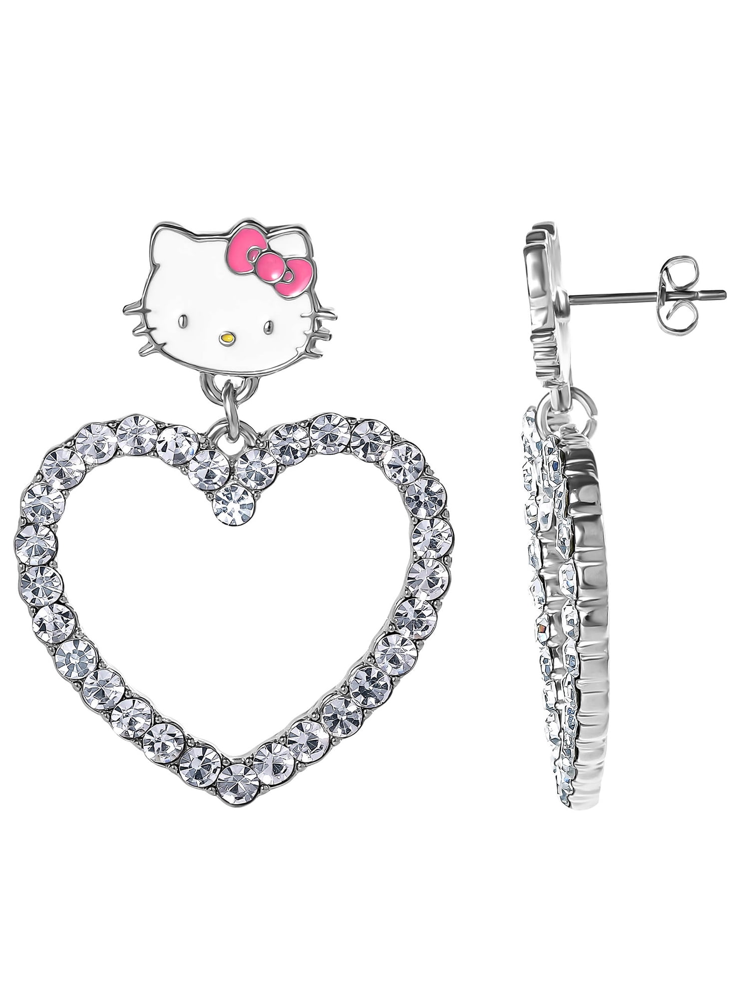 Sanrio Hello Kitty Heart Earrings