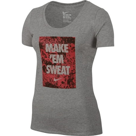 Nike Women's T-Shirt Grey/Pink/Black 820528-063