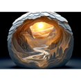 thumbnail image 1 of Puzzle Blueforest 3D Visual Dawn dentro de una cueva de 1000 piezas, 1 of 7