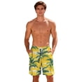 thumbnail image 5 of KIHOUT Men's Tropical Seahorse Print 2-in-1 Swim Trunks - 95% Polyester 5% Spandex, Drawstring Elastic Waist, Lined with Pockets for Beach, Pool and Summer Casual Wear, 5 of 9