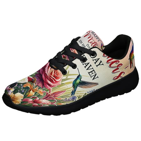 

Happy Mother s Day In Heaven Hummingbirds Shoes Sneakers Black Size 11.5