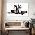 thumbnail image 3 of Elephant Stock Hair Salon Essentials Wall Art - Horizontal Canvas Wall Art - Living Room Wall Decor - Fashion And Beauty Canvas - White And Black Decor - 48" x 32", 3 of 8