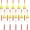 Yellow, variant on 10pcs Wood Slip Bobbers Fishing Floats and Bobbers Spring Oval Stick Slip Floats for Crappie Fishing