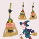 thumbnail image 3 of Decoración de escoba de bruja, palo de escoba de Halloween, palo de junco, accesorio de bruja, escoba de hierba, suministros para fiestas de brujas colgantes de Halloween, 3 of 4