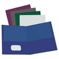thumbnail image 2 of Oxford Linen Finish Twin Pocket Folders, 100-Sheet Capacity, 11 x 8.5, Light Gray, 25/Box, 2 of 2