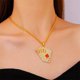 thumbnail image 1 of Collar de póquer de diamante creativo personalizado, genial, divertido, anti - genuino, collar de celebridades personalizado en línea y accesorios joyas de pareja regalo de San Valentín, 1 of 5