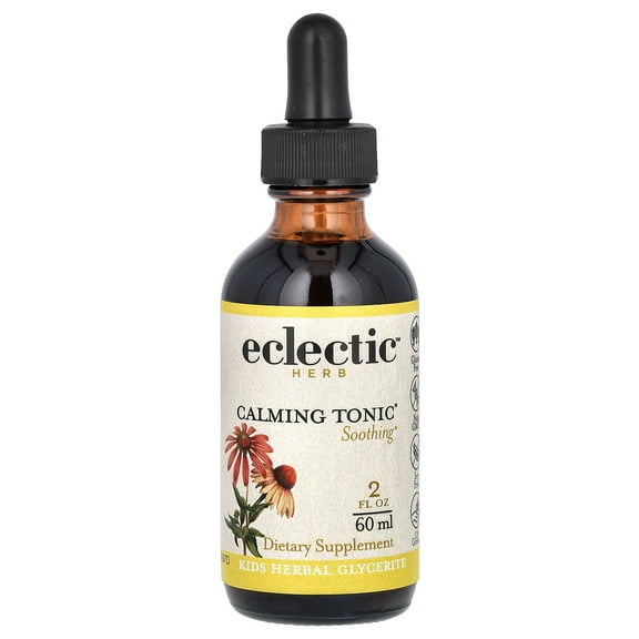 Eclectic Herb Caming Tonic Kids Peppermint 2 oz Liquid