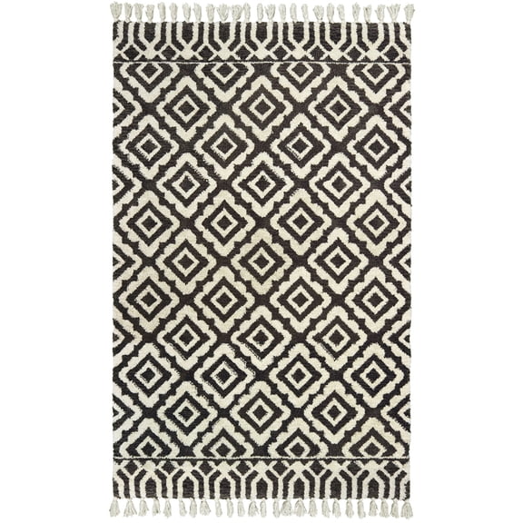 Sphinx Madison Area Rug 61406 Ivory Diagonal Diamond 10' x 13' Rectangle