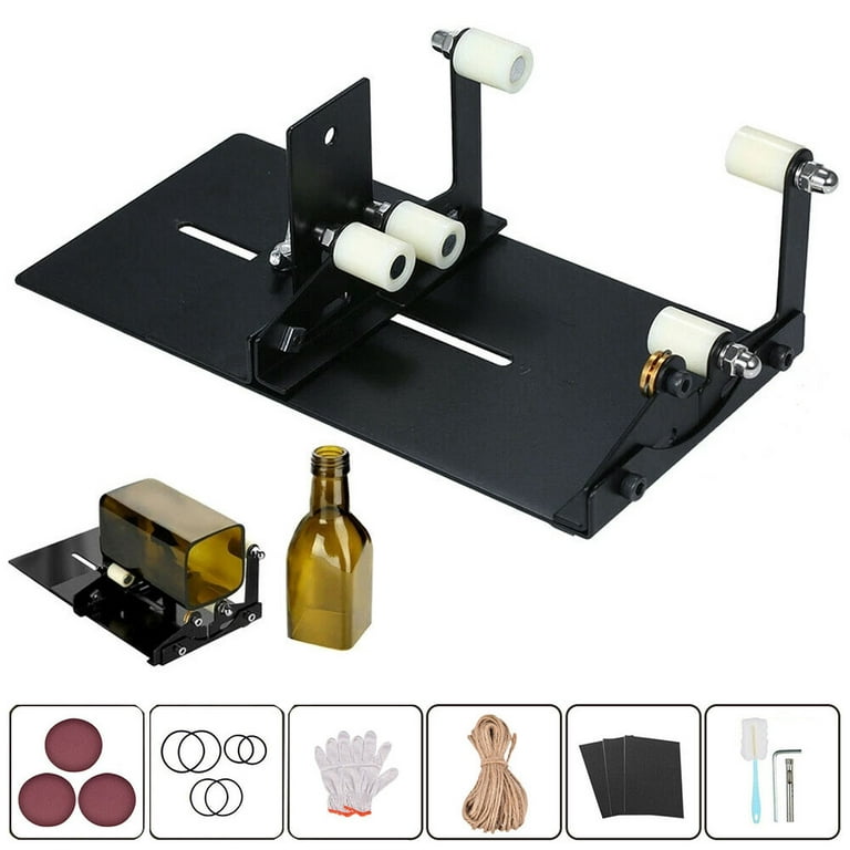 Glass Bottle Cutter Kit Stainless Steel Glass Bottle Cutting Machine Set  Durable Bottle Cutter Tool DIY Craft Recycle Tool for Wine Beer Liquor  Whiskey Alcohol Champagne Bottles 