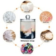 thumbnail image 6 of Yayeee 4 Pack Qtip Holder Dispenser for Bathroom with Lid Cotton Swab Canister, Abstract Landscape, 6 of 6