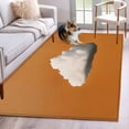 thumbnail image 2 of Orange Sky Area Rug 4x6 Washable Rug Non Slip Abstract Sky White Minimalist Large Area Rug Indoor Floor Carpet for Entryway Bedroom Kitchen Living Room Home Office Dining Room Nursery, 2 of 9