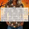 thumbnail image 4 of Women's Vintage Floral Ghost Print T-Shirts Halloween Season Short Sleeve Crewneck Tops Casual Fall Holiday Graphic Tees Comfortable Blouses, 4 of 8