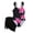 Black, variant on YunPes Bathing Suits for Girls 2 Piece Swimsuit Cute Floral Graphic Bathing Suits with Cover up Skirt Teen Adjustable Swimwear Set