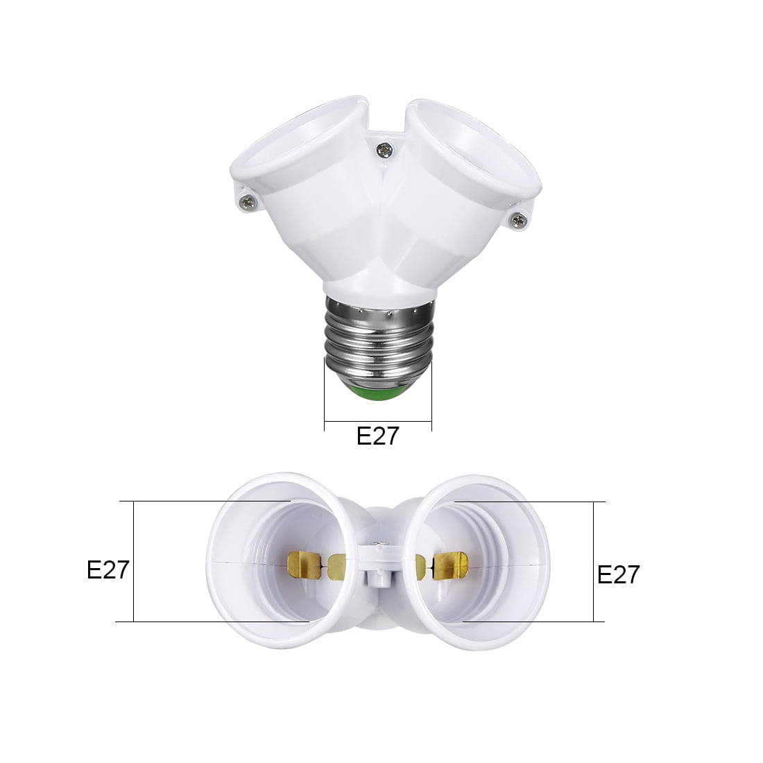 Anpassung 2 buchse led-lampe e27 e27 verdoppler dual-ausgang 12v
