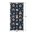 thumbnail image 5 of Dark Blue Princess Castle Pattern Shower Curtain 36"x72" ,Bathroom Decorative Shower Curtains Set with 12 Hooks,Modern Waterproof Washable Shower Curtain, 5 of 6