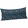 thumbnail image 2 of Blue Dinosaur Body Pillow Covers 20"x54", Vintage Letters Farm Animals Soft Brushed Microfiber Breathable Throw Pillow Covers, Pillowcase with Zipper for Couch Sofa Bedroom Living Room, 2 of 9