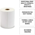 thumbnail image 4 of White Thermal Transfer Shipping Labels, Perforated Self-Adhesive, 4000 Count, 4 x 6 in, 4 of 6