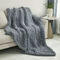 thumbnail image 2 of Sunyrisy Chunky Knit Throw Blanket, Luxury Soft Cozy Chenille Throw Blanket, Large Throw Bed Blanket for Couch, Sofa, Home Decor,Gift - Machine Washable (Beige 40x48 in), 2 of 6