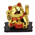 thumbnail image 1 of Estatua Solar Del Gato De La Fortuna, Símbolo De Riqueza, Encantador Gato De La Fortuna De La Suerte Que Detecta 2 Pulgadas Para El Hogar Para Bendición, 1 of 7