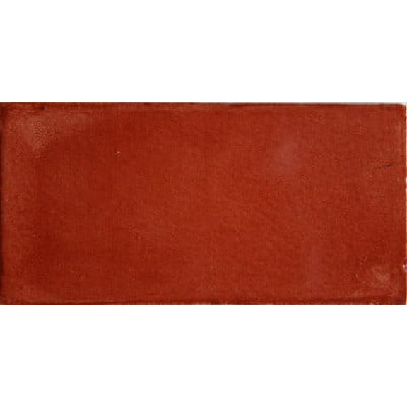 3x6 Terracotta Subway Talavera Tile, Set of 9 pcs