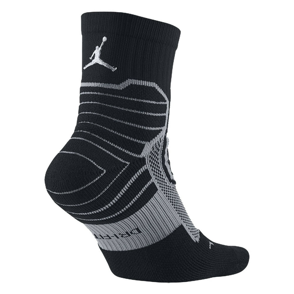 Nike Air Jordan Dri-fit Jumpman Advanced Crew Basketball Socks Black ...
