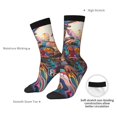 thumbnail image 4 of KLL Fantasy Colorful Beast Print Cool Socks Men's Women's Crew Socks Funny Crazy Novelty Stockings, 4 of 6