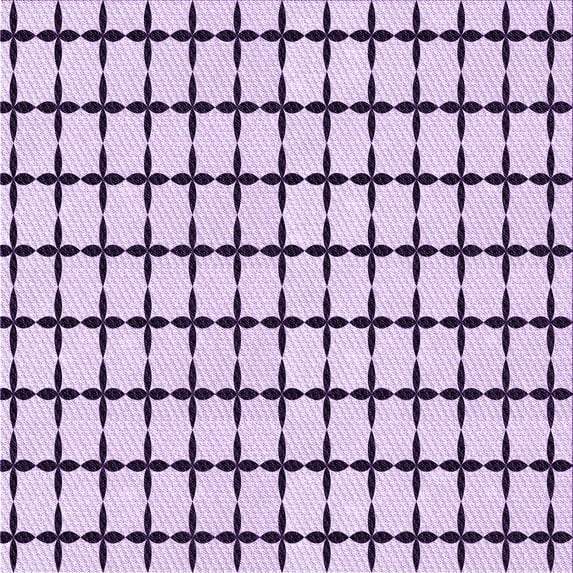 Ahgly Company Indoor Square Patterned Orchid Purple Area Rugs, 7' Square