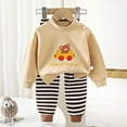 thumbnail image 2 of Caqnni Baby Girl Fall Winter Clothes Outfits Toddler Long Sleeve Sweatshirt Set Sweatshirt Pullover Tops Jogger Pants Toddler Gift 3 6 12 18 24 Months 2T 3T Outfits,18-24 Months, 2 of 5