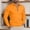 Orange#10, variant on Yteetum Men's 1/4 Zipper Sweatshirts Oversized Quarter Zip Stand Up Collar Long Sleeved Pullover Hoodless Sweatshirt Top Mens Casual Half Zipper Loose Sweatshirt Plus Size Solid Henley Collared Shirt