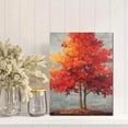 thumbnail image 2 of Qisvanset Autumn Tree Red Foliage Canvas Wall Art 15.75x11.81 Inches, 2 of 8