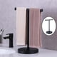 thumbnail image 4 of Accesorios de joyería de piezaza de material acero inoxidable de níquel cepillado, soporte de toalla en apariencia de T, soporte de toalla, estante de para tocador A BLESIY rack de lavabo, 4 of 8