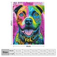 thumbnail image 4 of BCIIG Colorful Pit Bull Blanket for Bed,  Dean Russo Pit Bull Throw Blanket for Women, Men and Kids - Super Soft Plush Dog Blanket Throw Plush Blanket for Dog Lovers 40x50in, 4 of 6