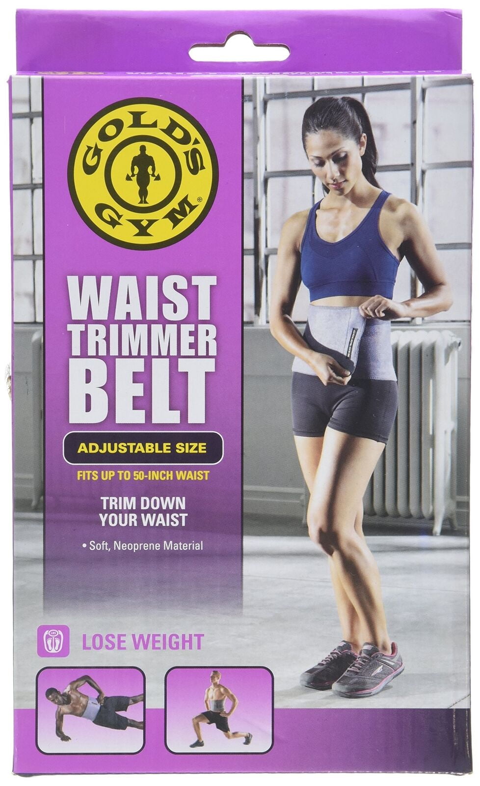 Waist Trainer PRO Athlete Slim Body Gold'S Gym 8-10" Wide Waist Trimmer 