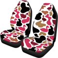 thumbnail image 5 of Pzuqiu Duck Camo Pattern Front Seat Cover 3 PCS, Car Seat Covers Polyester Full Backrest Auto Decor for Truck Trucks Station Wagon, 5 of 10