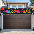 thumbnail image 5 of Colorful Welcome Back Banner with School Supplies Elements Backdrop Background Party Decorations for School Reopening Events Classroom Parties Student Gatherings, 5 of 8