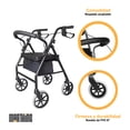 thumbnail image 3 of Andadera Ortopedica Asiento Silla Adulto Con Ruedas Y Frenos Color Negro, 3 of 10