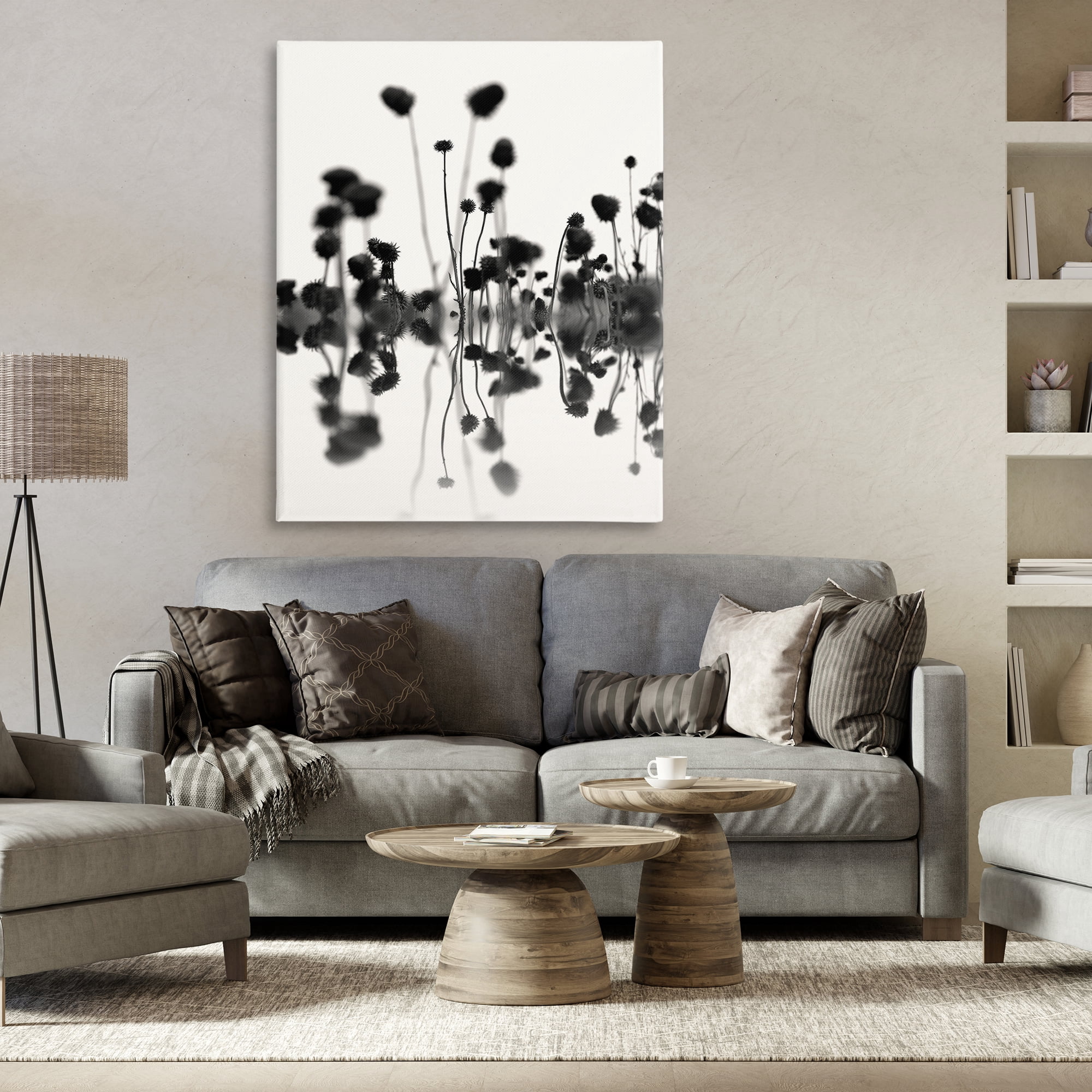 Stupell Industries Abstract Botanical Sprigs Botanical & Floral Painting Gallery Wrapped Canvas Art Print Wall Art, 36 x 48